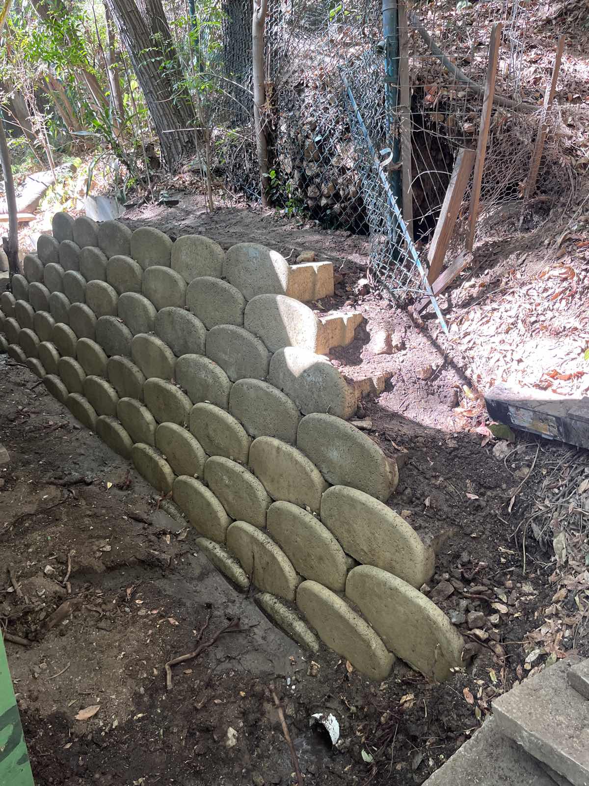 Hillside masonry project in Beverly Hills