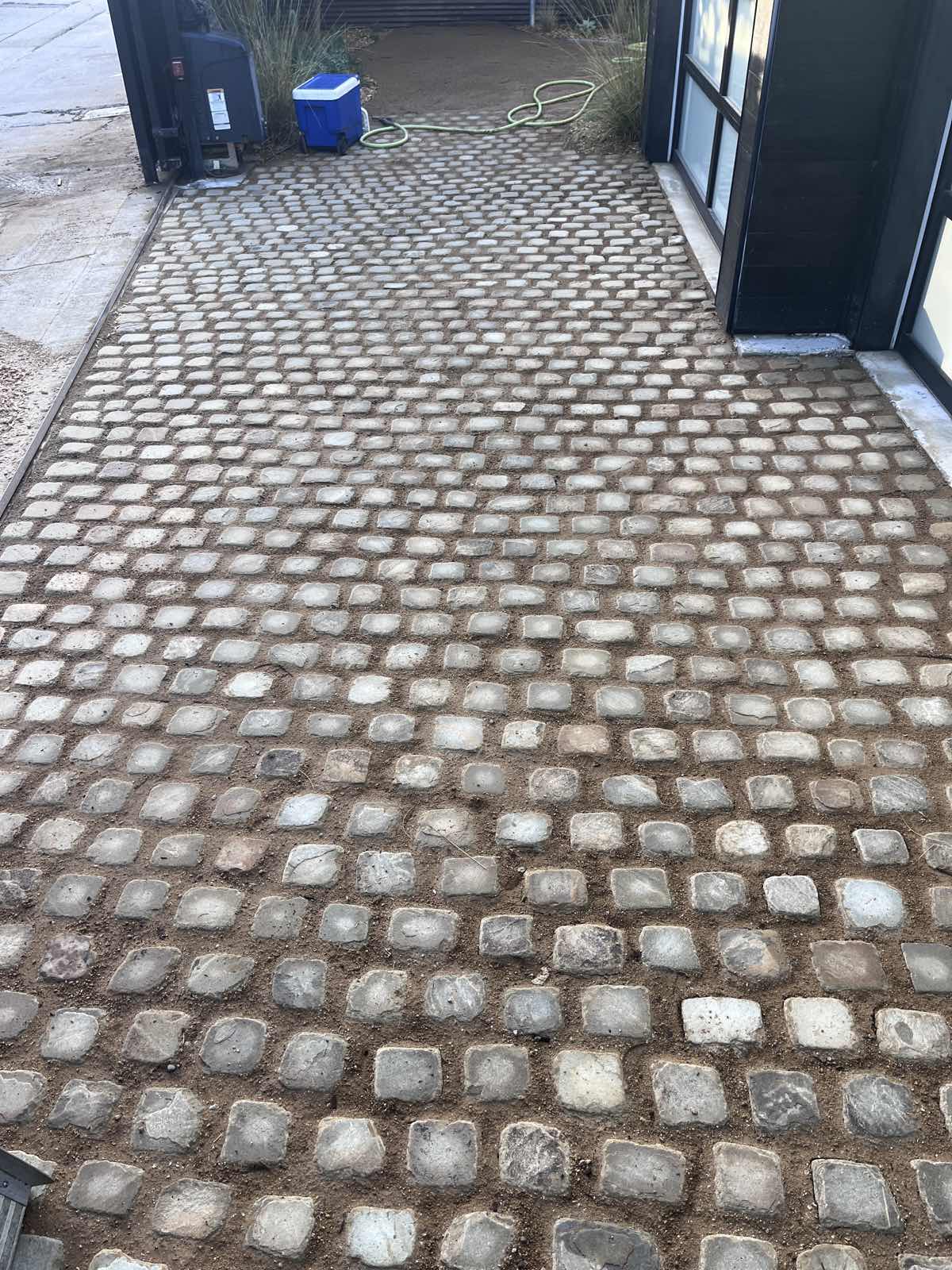 Cobblestone paving in Brentwood
