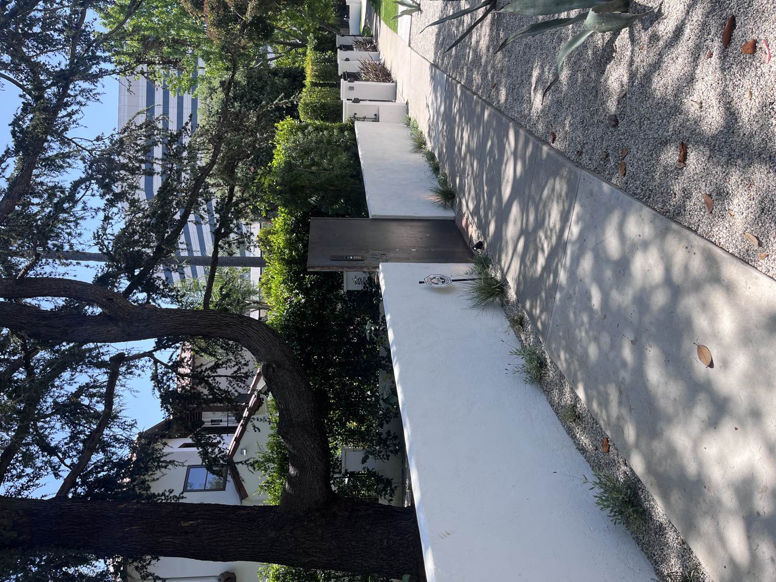 Stucco wall & planter in Santa Monica